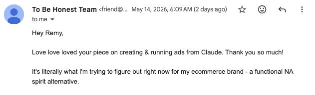 Email from Charlie Murray