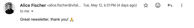 Email from Jackson Sweet